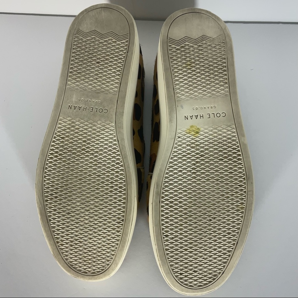 Cole Haan Pro Series Sneakers Leather Lining Tan Brown Animal Print Size: 9C - Picture 12 of 13